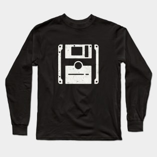 2D Floppy Disk Long Sleeve T-Shirt